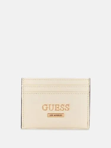 Guess Tyra Sling Card Holder Cream
