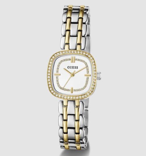 Guess Womens Hazel 2 Tone Silver Gold Watch | Guess