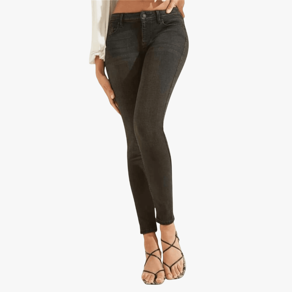 Guess Womens Novak Power Skinny Jeans Black | Guess
