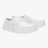 Hey Dude Mens Wally Stretch Canvas White White | Hey Dude