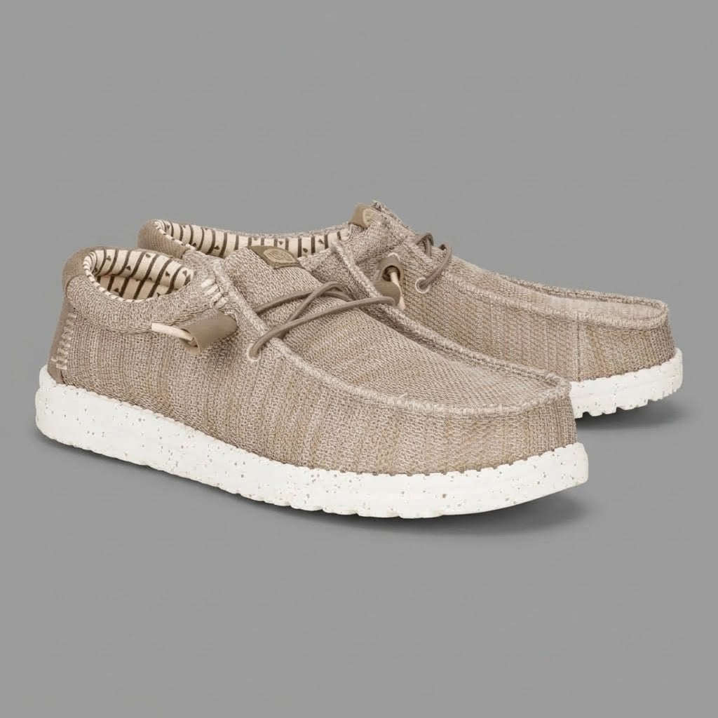 Hey Dude Mens Wally Stretch Sox Tan