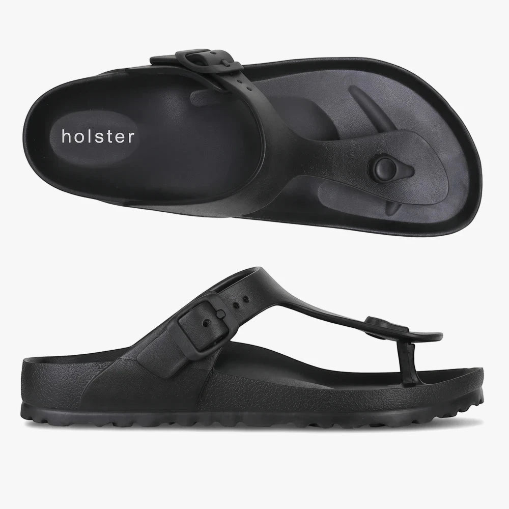 Holster Womens Coastal Sandal Black | Holster