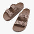 Holster Womens Sunsafari Sandal Natural Cheetah | Holster