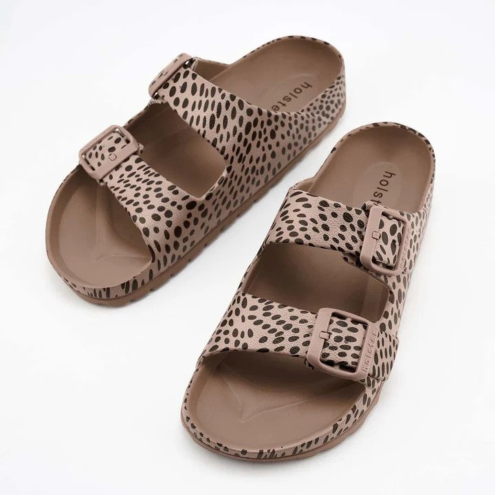 Holster Womens Sunsafari Sandal Natural Cheetah