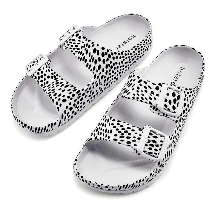 Holster Womens Sunsafari Sandal White Cheetah