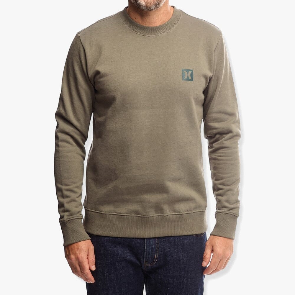 Hurley Mens Blocked Icon Crew Sweater Multi | Hurley