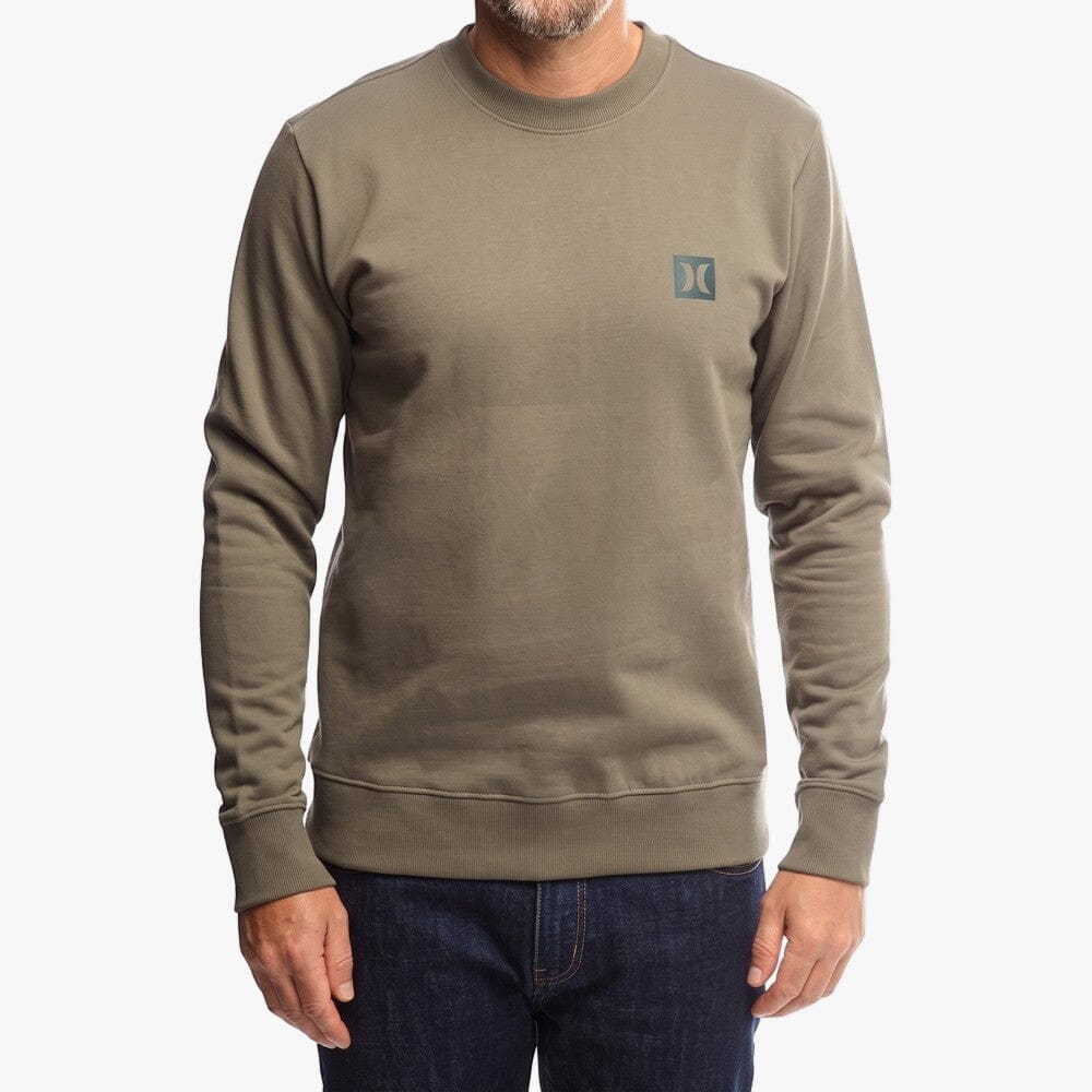 Hurley Mens Blocked Icon Crew Sweater Multi | Hurley