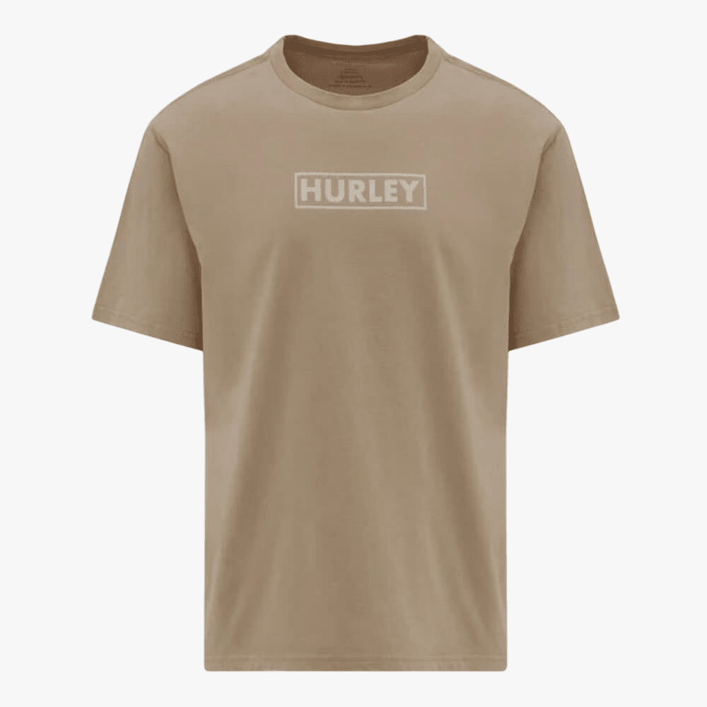 Hurley Mens Boxed In Short Sleeve Tee Dune | Hurley