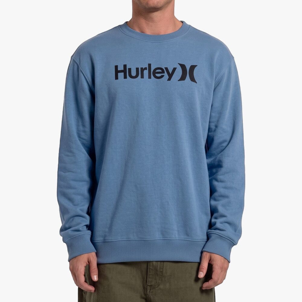 Hurley Mens One And Only Crew Sweater Elemental Blue | Element