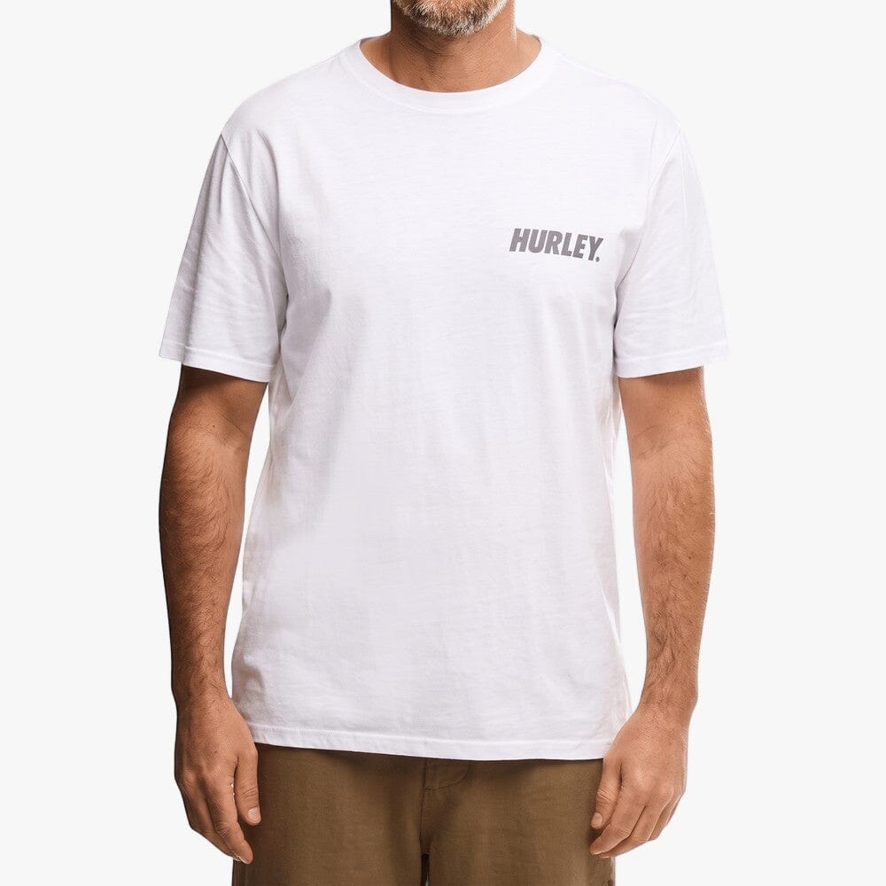 Hurley Mens Small Fastlane Tee White | Hurley