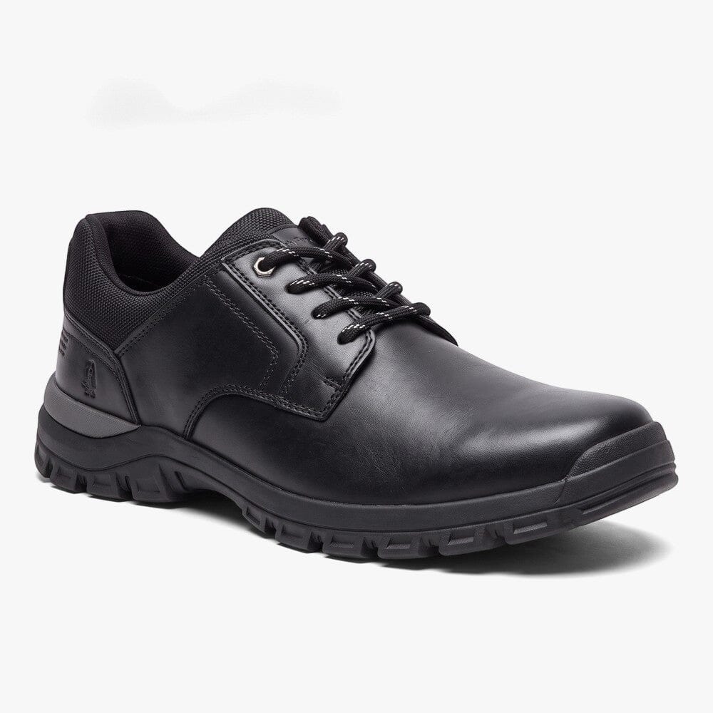Hush Puppies Mens Dawie Cow Waxy Leather Black | Hush Puppies