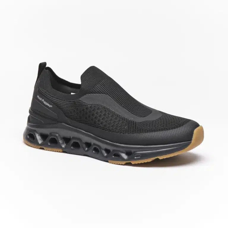 Hush Puppies Mens Knoxx Black Sneaker