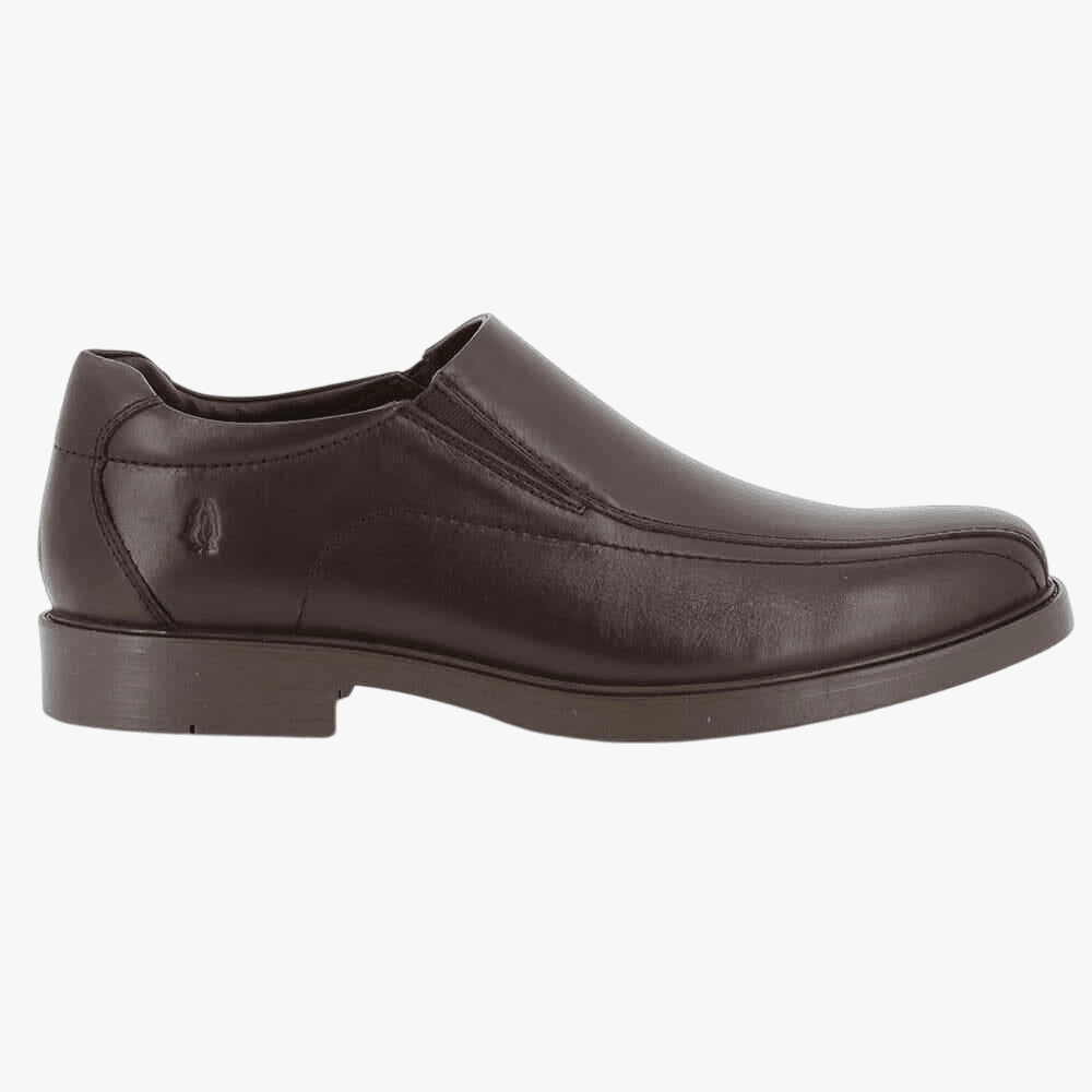 Hush Puppies Mens Pisces Slip On Leather Shoe Brown | Hush Puppies
