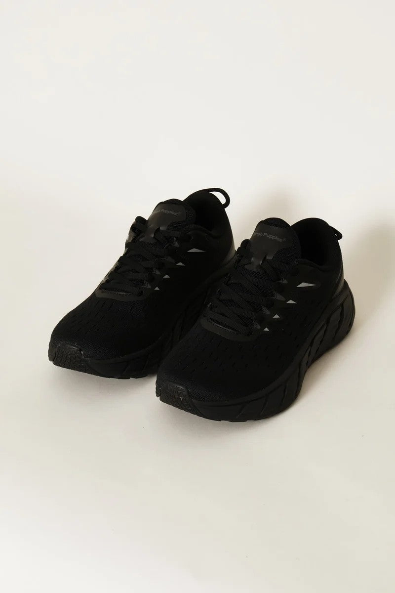 Hush Puppies Mens Speedster Black Sneaker