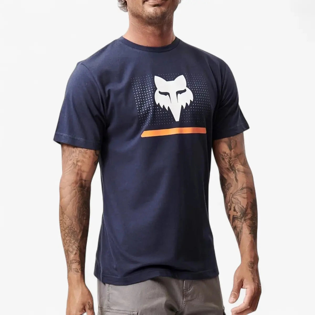 Fox Mens Optical Illusion Short Sleeve Tee Summit Navy | Fox