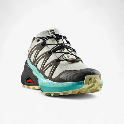 Salomon Womens Speedcross Peak Trail Sneaker Icicle Castlerock Aruba Blue | Salomon