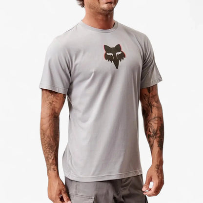 Fox Mens Image Head Short Sleeve Tee Tradewinds Grey | Fox