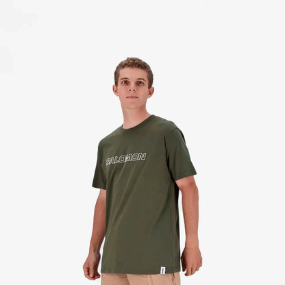 Salomon Mens Baltoro Short Sleeve Tee Olive Night | Salomon