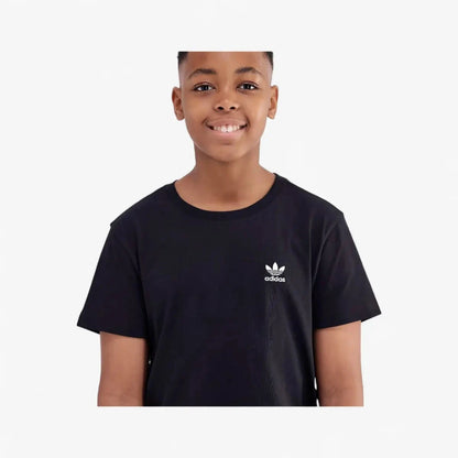 Adidas Boys Youth Ess Short Sleeve Tee Black | Adidas