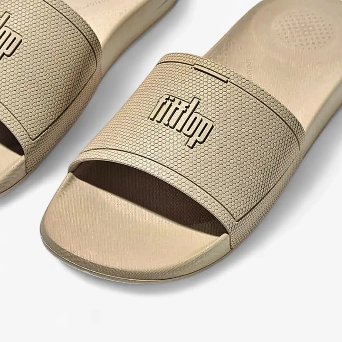 Fit Flop Mens Slides Stone Beige | Fit Flop