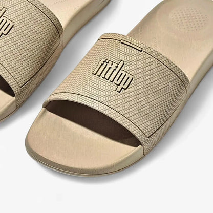Fit Flop Mens Slides Stone Beige | Fit Flop