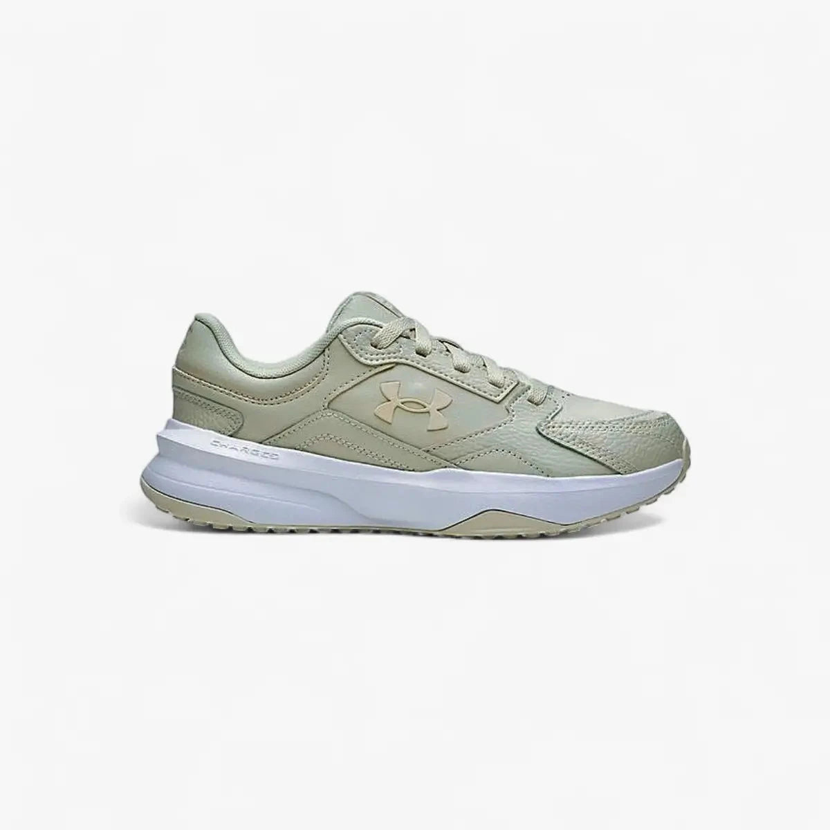 Under Armour Womens Edge Leather Sneaker 110 White | Under Armour
