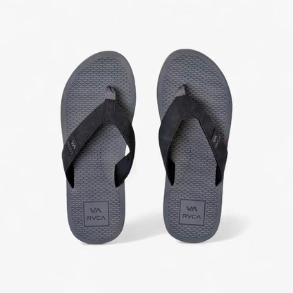 Rvca Mens Sandbar Sandal Charcoal | Rvca