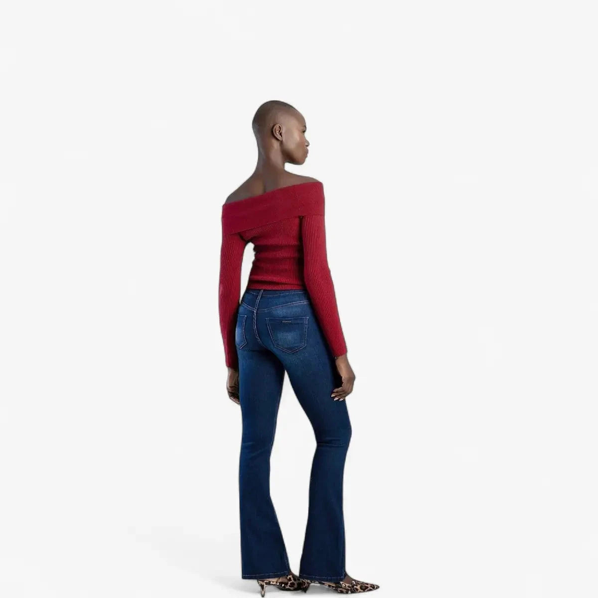 Sissy Boy Mid Waist Bootleg Jeans Dark Vintage | Sissy Boy