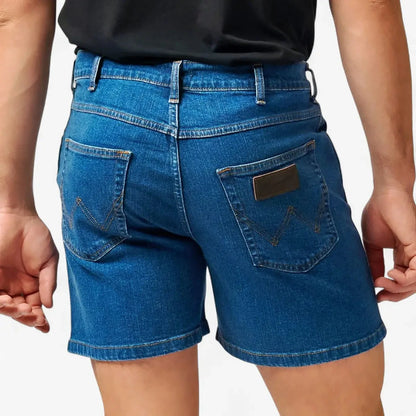 Wrangler Mens Hero Stretch Denim Shorts Stonewash | Wrangler