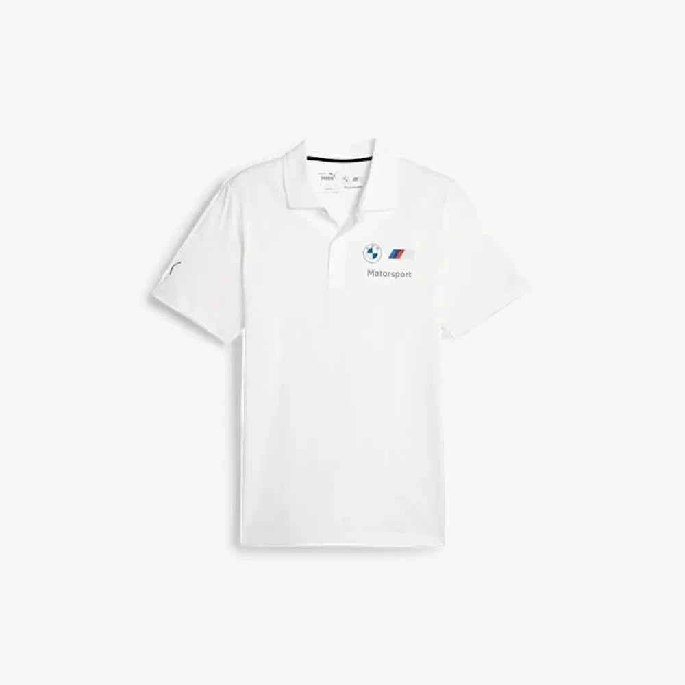 Puma Mens Bmw Mms Ess Short Sleeve Polo Golfer White | Puma