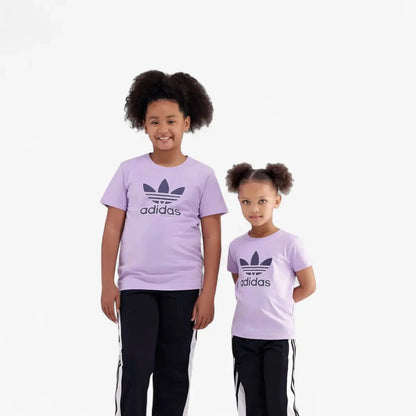 Adidas Girls Tref Short Sleeve Tee Powder Plum | Adidas