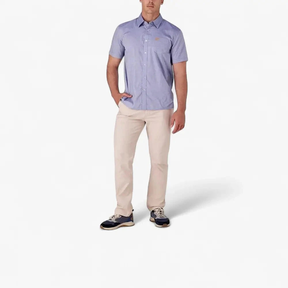 Jeep Mens Yd Check Short Sleeve Tee Multi Blue | Jeep