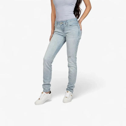 Guess Womens Tayla Jeans Power Skinny Low Rise Jean Light Wash | Guess