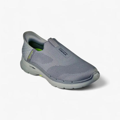 Skechers Mens Go Walk 6 Easy On Shoe Gray | Skechers