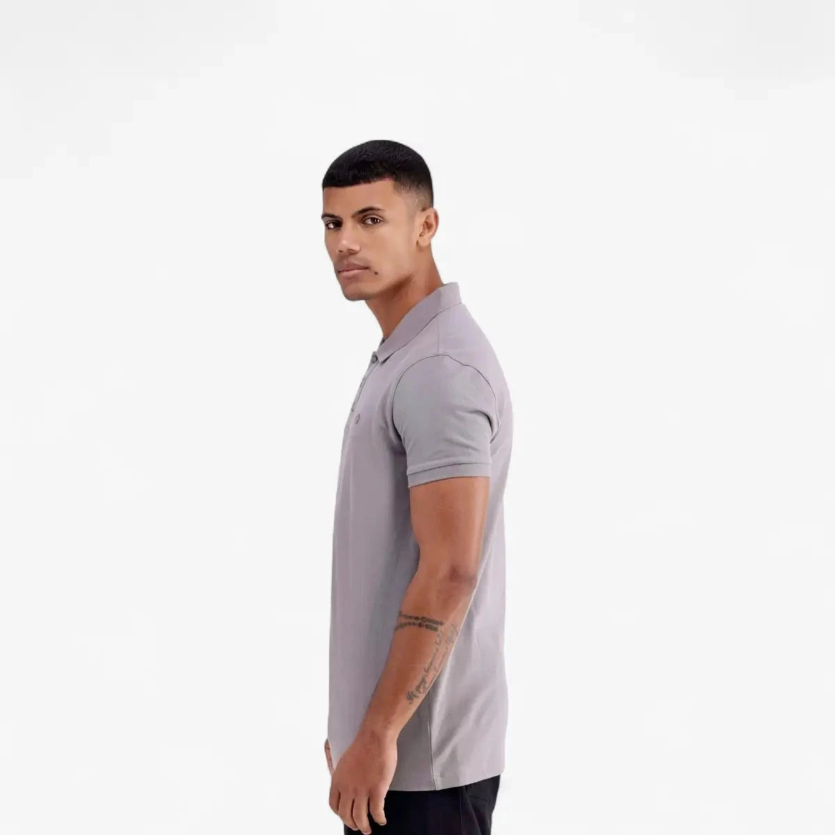 Adidas Mens Trefoil Essentials Polo Tee Grey | Adidas