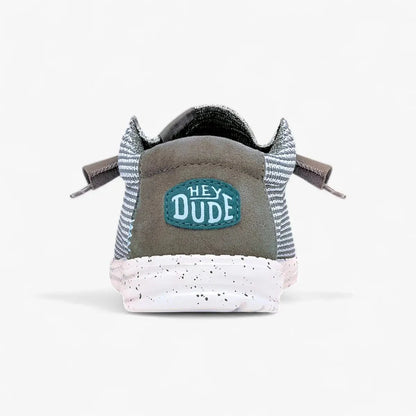 Hey Dude Mens Wally Sport Mesh Grey | Hey Dude