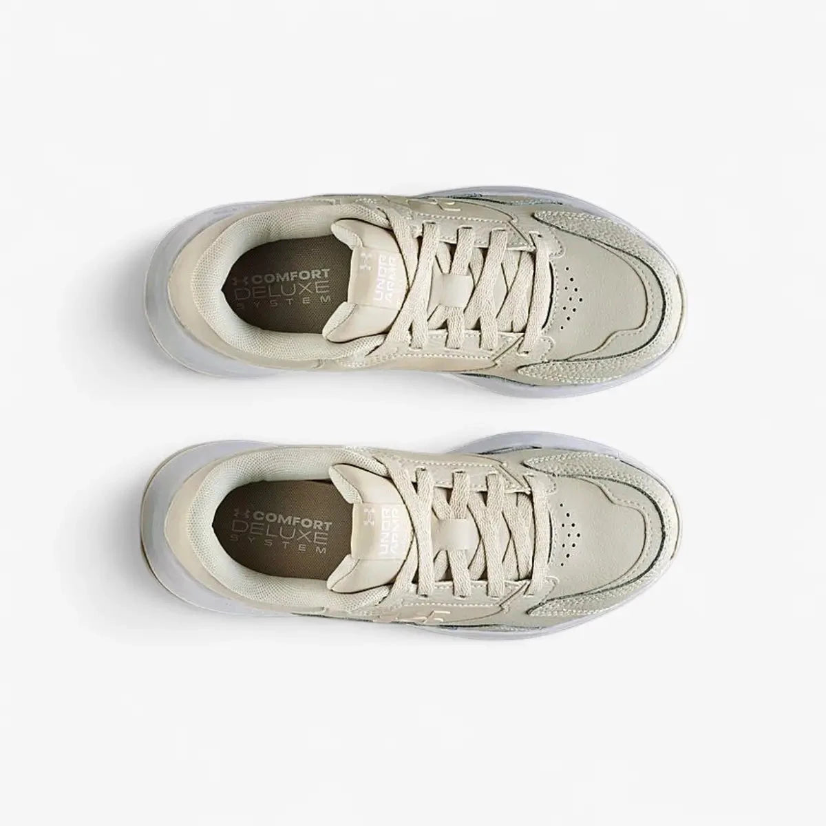 Under Armour Womens Edge Leather Sneaker 110 White | Under Armour