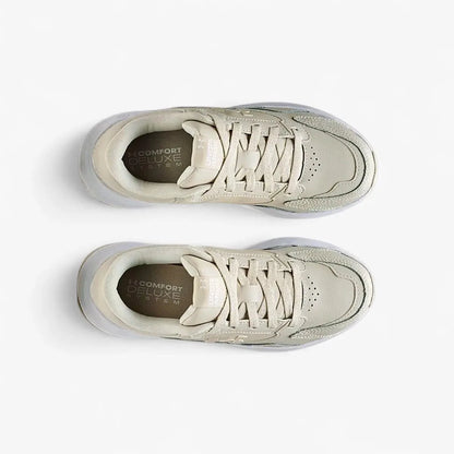 Under Armour Womens Edge Leather Sneaker 110 White | Under Armour