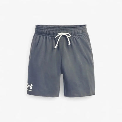 Under Armour Mens Rival Terry 6" Shorts 001 Black | Under Armour