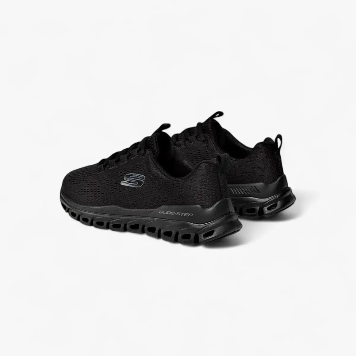 Skecher Mens Glide Step Sneaker Black | Skechers