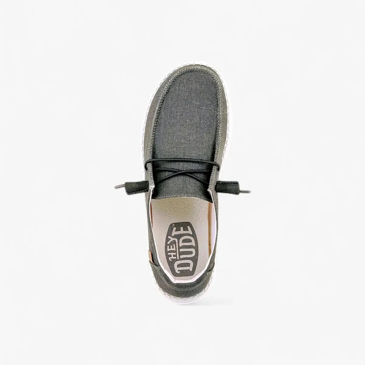 Hey Dude Womens Wendy Chambray Shoe Off Black | Hey Dude