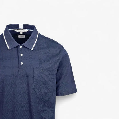 Pringle Mens Josh Mercerised Short Sleeve Golfer Navy | Pringle