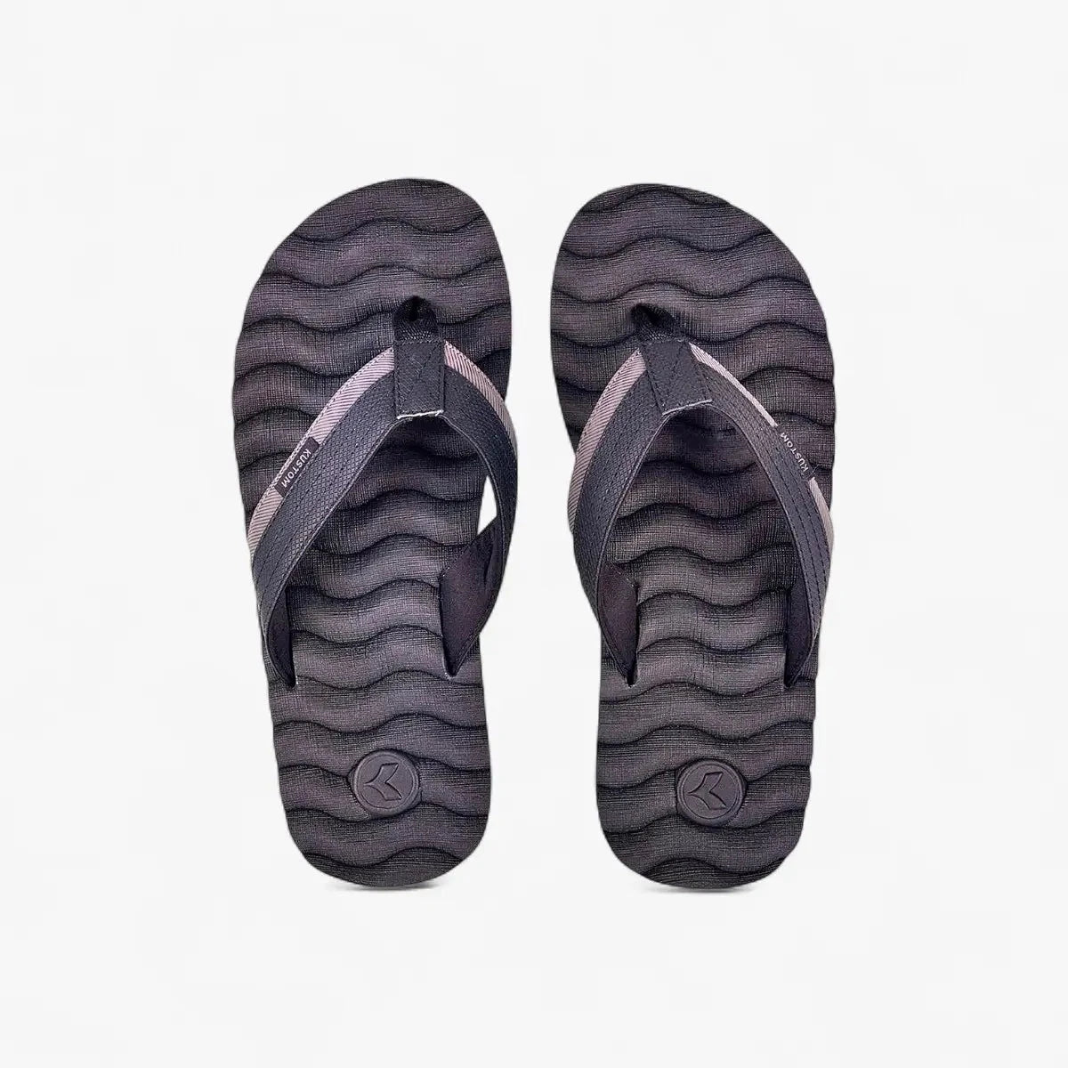 Kustom Mens Sandals Hummer Iii Black Stripe Sand – Brands Megastore