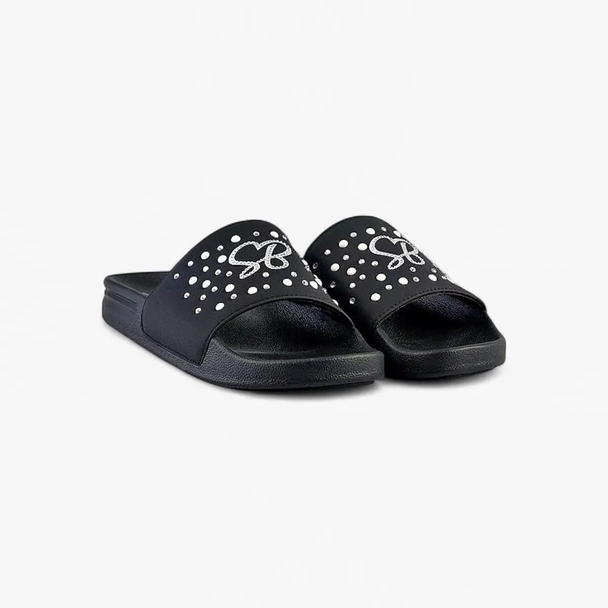 Sissy Boy Slide With Pearl Diamante Black | Sissy Boy