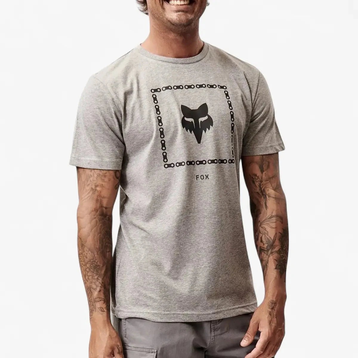 Fox Mens The Link Short Sleeve Tee Medium Grey Heather | Fox