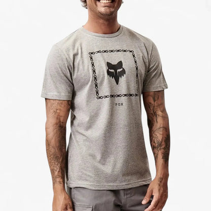 Fox Mens The Link Short Sleeve Tee Medium Grey Heather | Fox