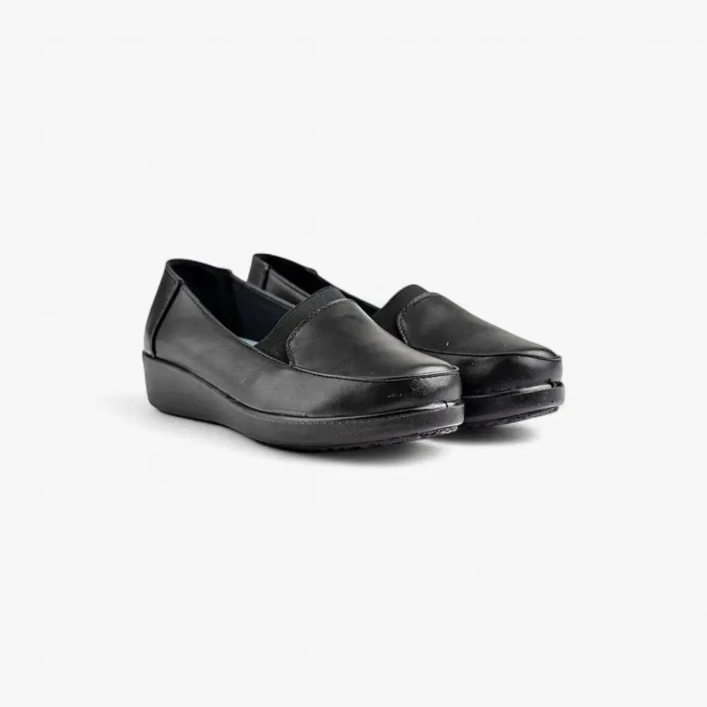 Hush Puppies Womens Marilu Shoe Black Oily Leather | Hush Puppies