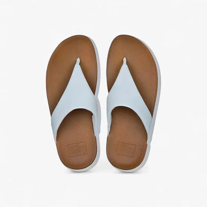 Fit Flop Ladies Lulu Leather Sandals White | Fit Flop