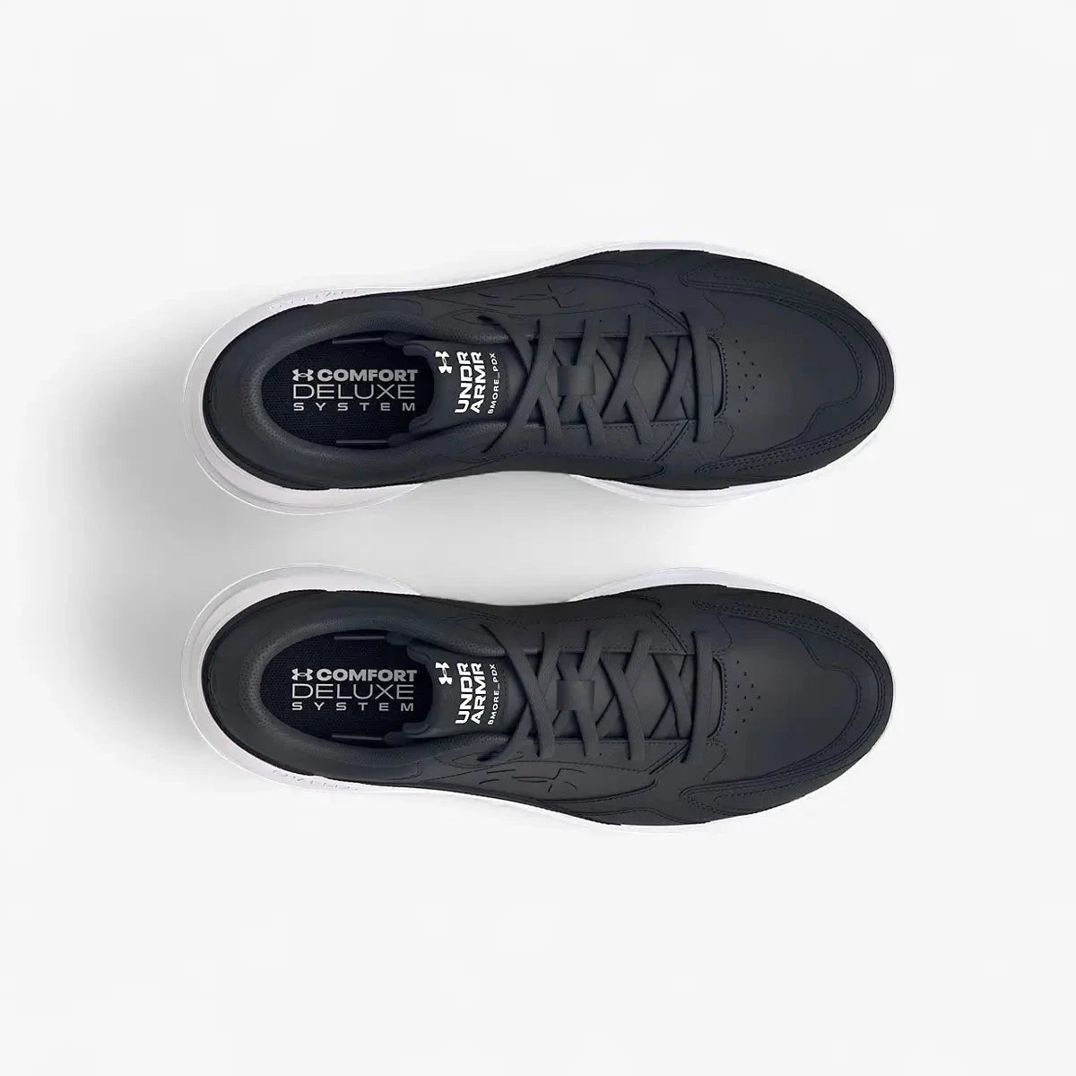 Under Armour Mens Edge Leather Sneaker Black | Under Armour