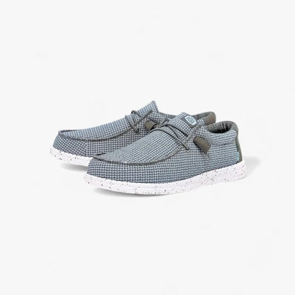 Hey Dude Mens Wally Sport Mesh Grey | Hey Dude